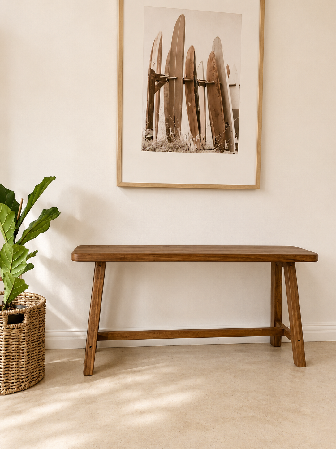 Kaia wooden bench