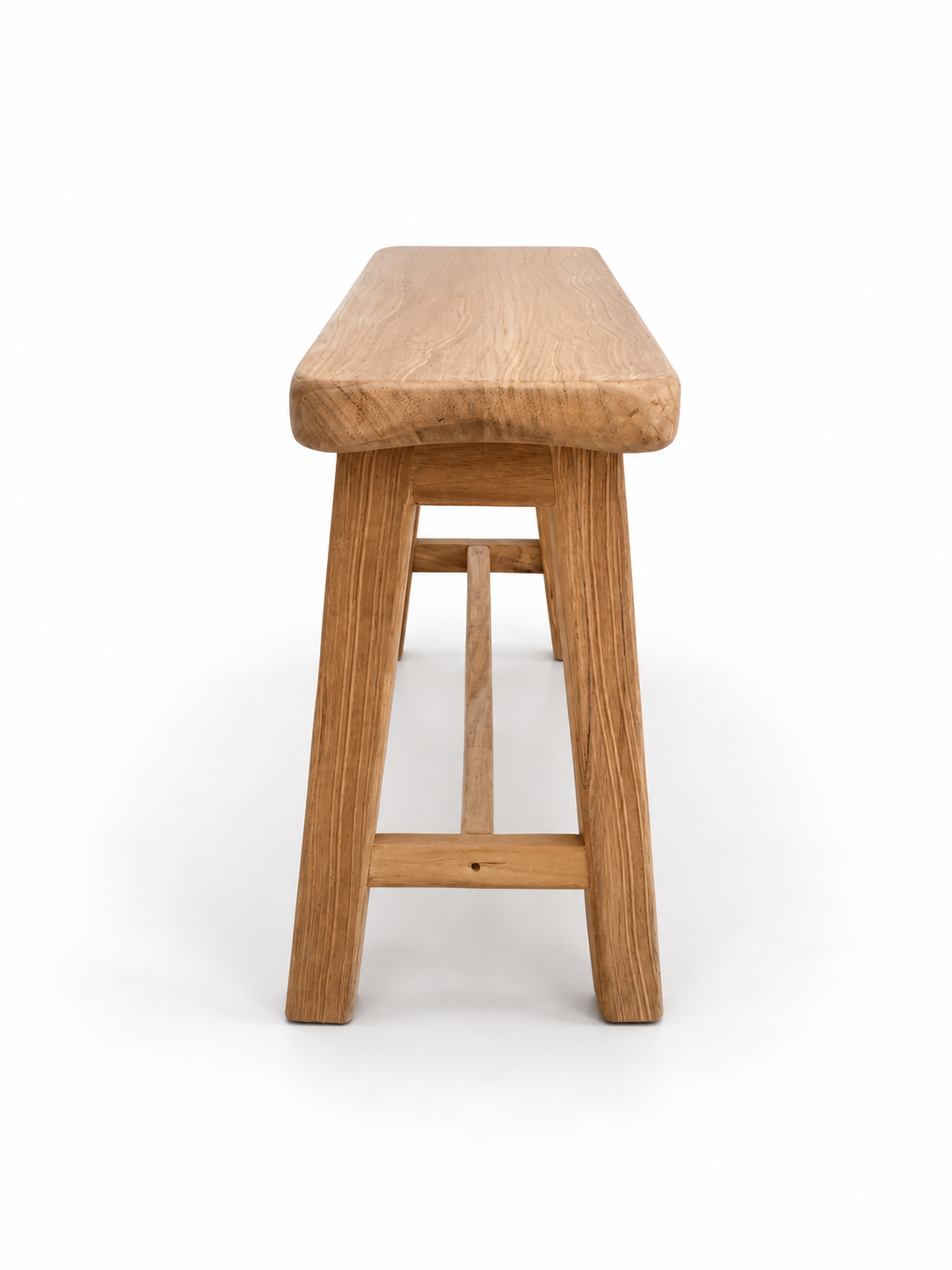 Kaia Iroko wooden bench