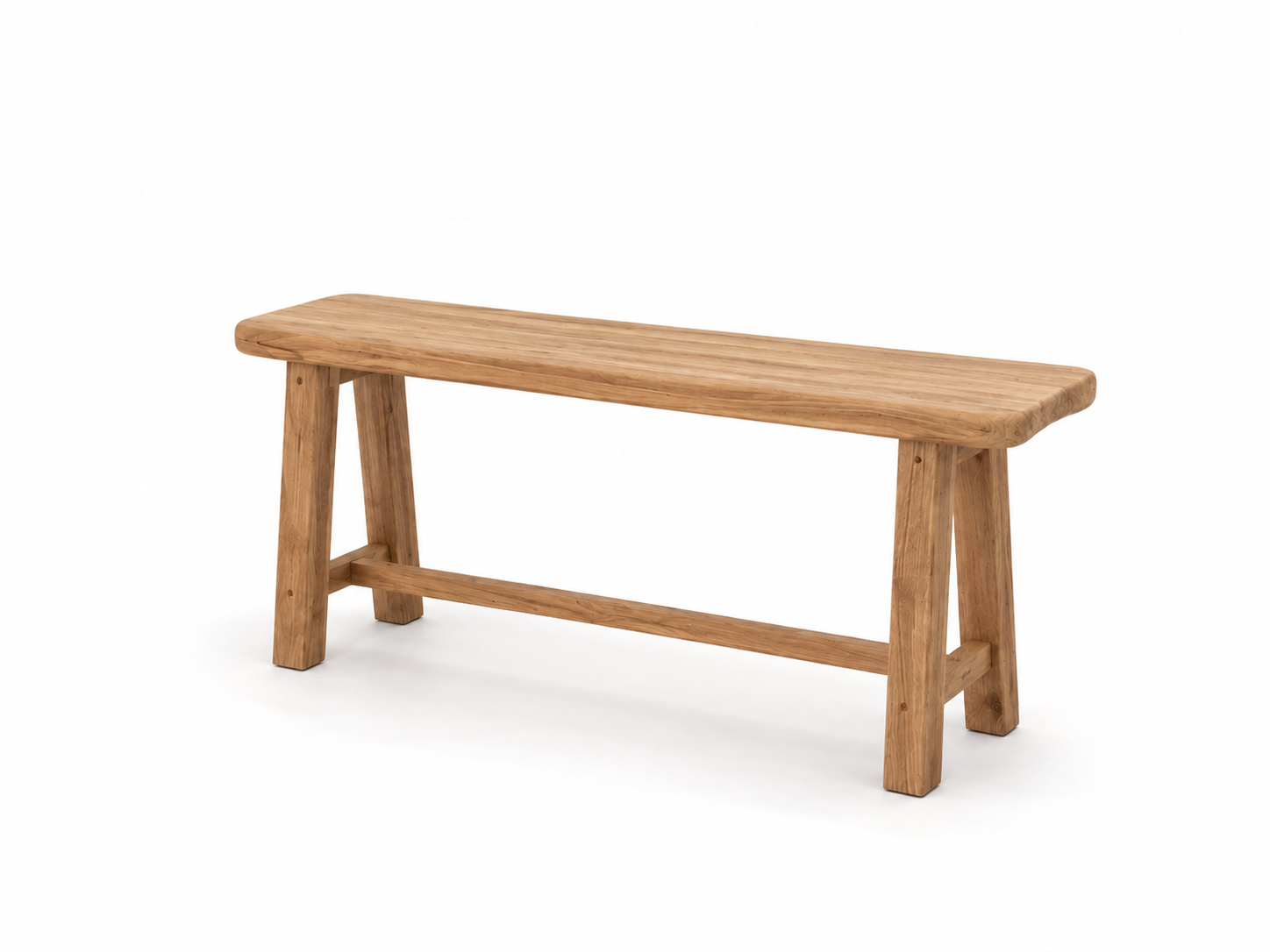 Kaia Iroko wooden bench