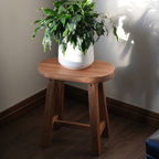 Koa Iroko stool