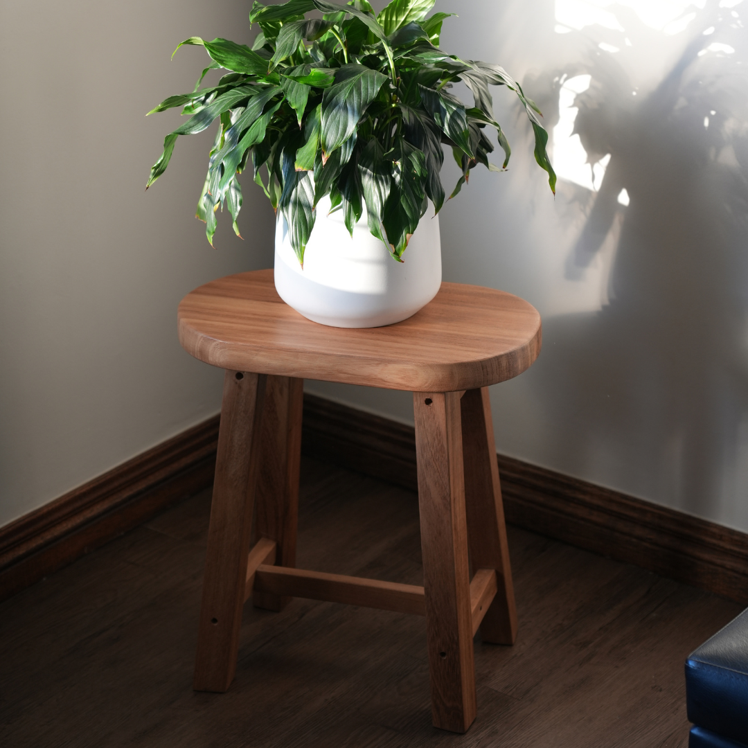 Koa Iroko stool