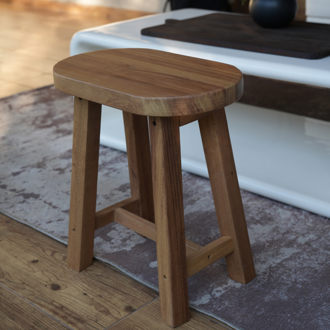 Koa Iroko stool