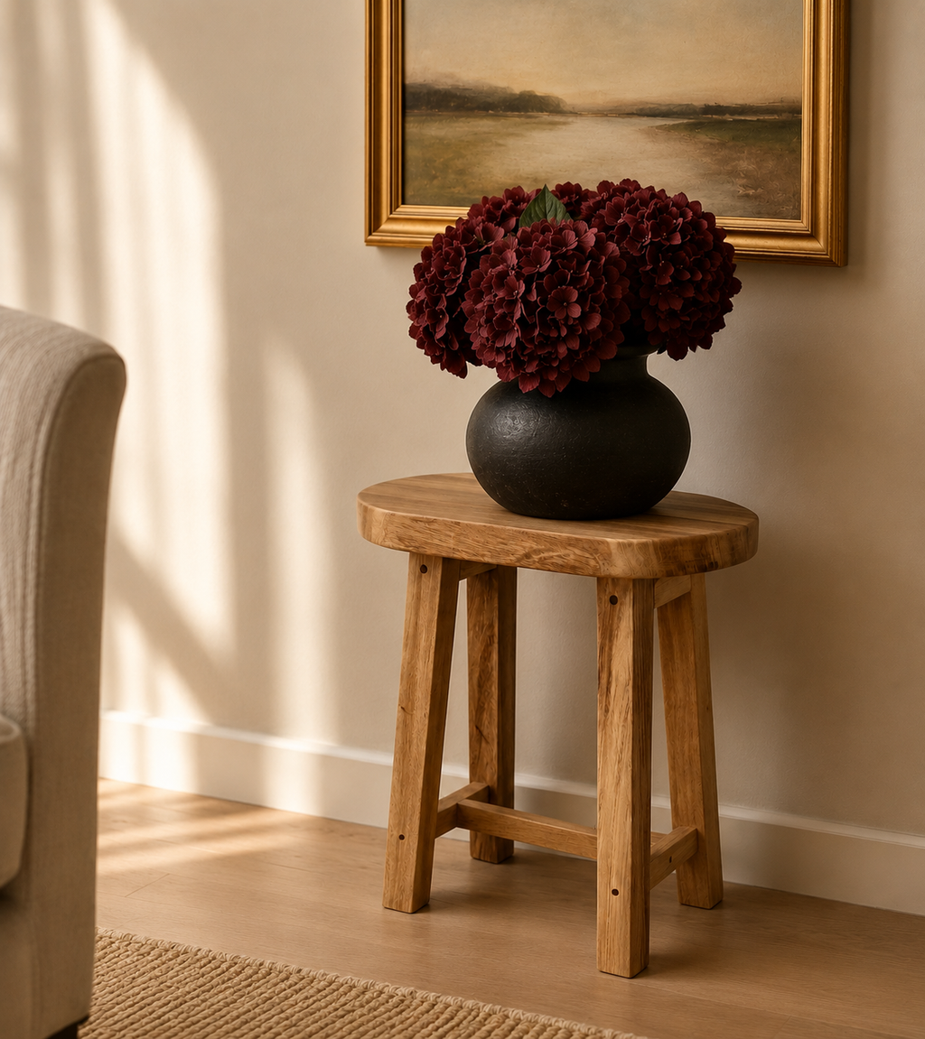 Koa Iroko stool